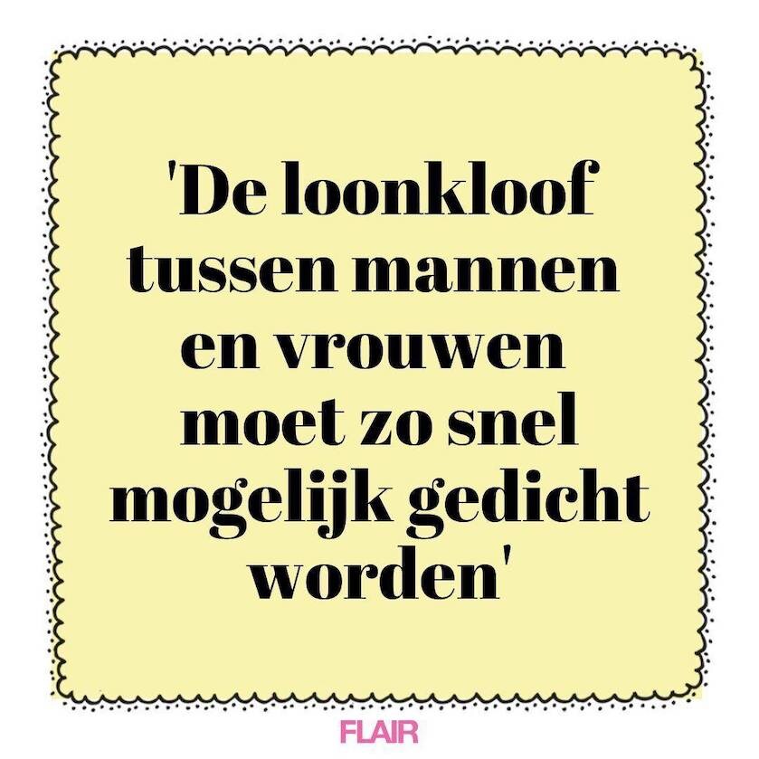 Eens of oneens? 'De loonkloof tussen mannen en vrouwen moet zo snel ...