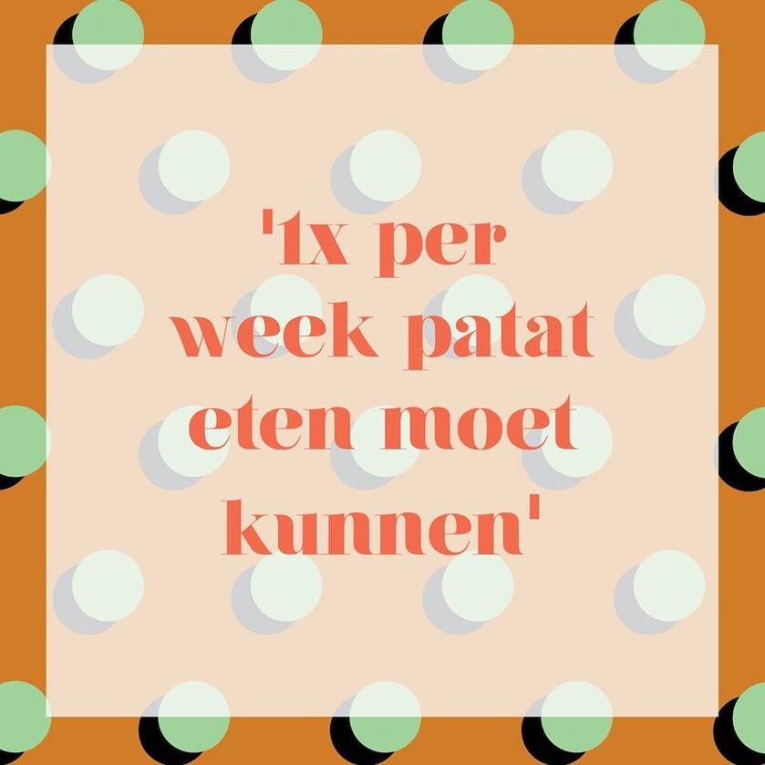 Eens of oneens? 'Eén keer per week patat moet kunnen' | Flair
