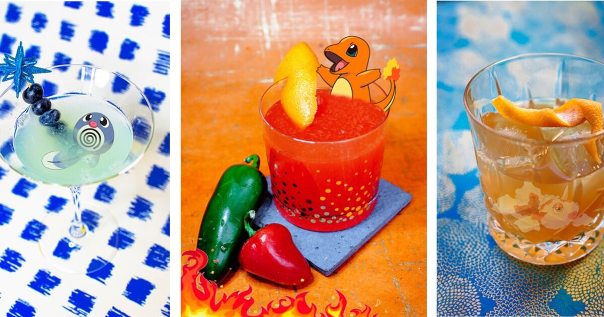 Pokémon addict? Proost dan dit weekend met een echte Pokémon cocktail ...
