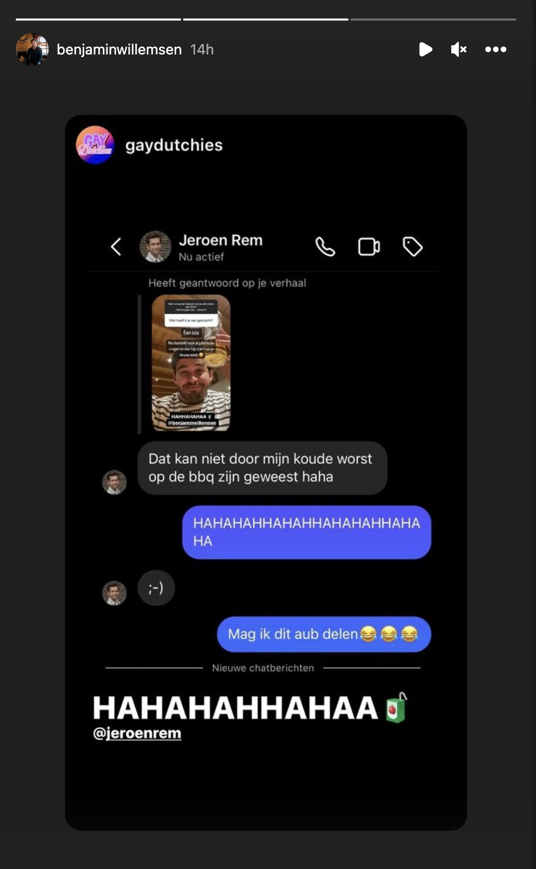 ‘Winter Vol Liefde’-Benjamin grapt dat hij soa heeft overgehouden aan ...