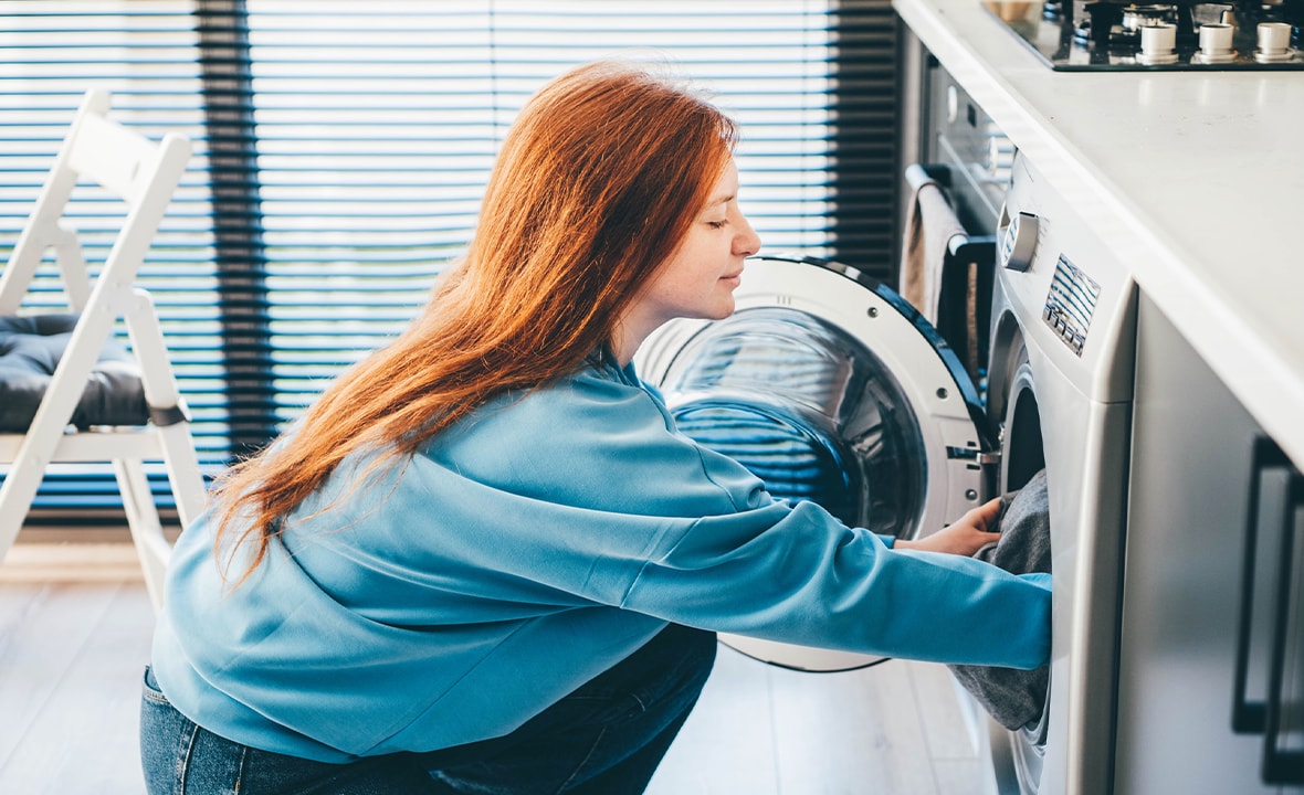 scheutje azijn in de wasmachine
